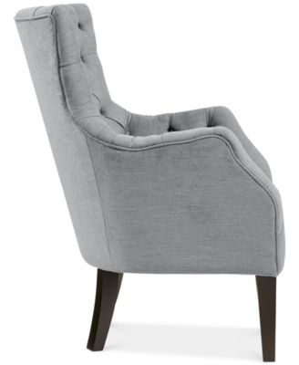 Hannah Button Tufted Wing Accent Chair