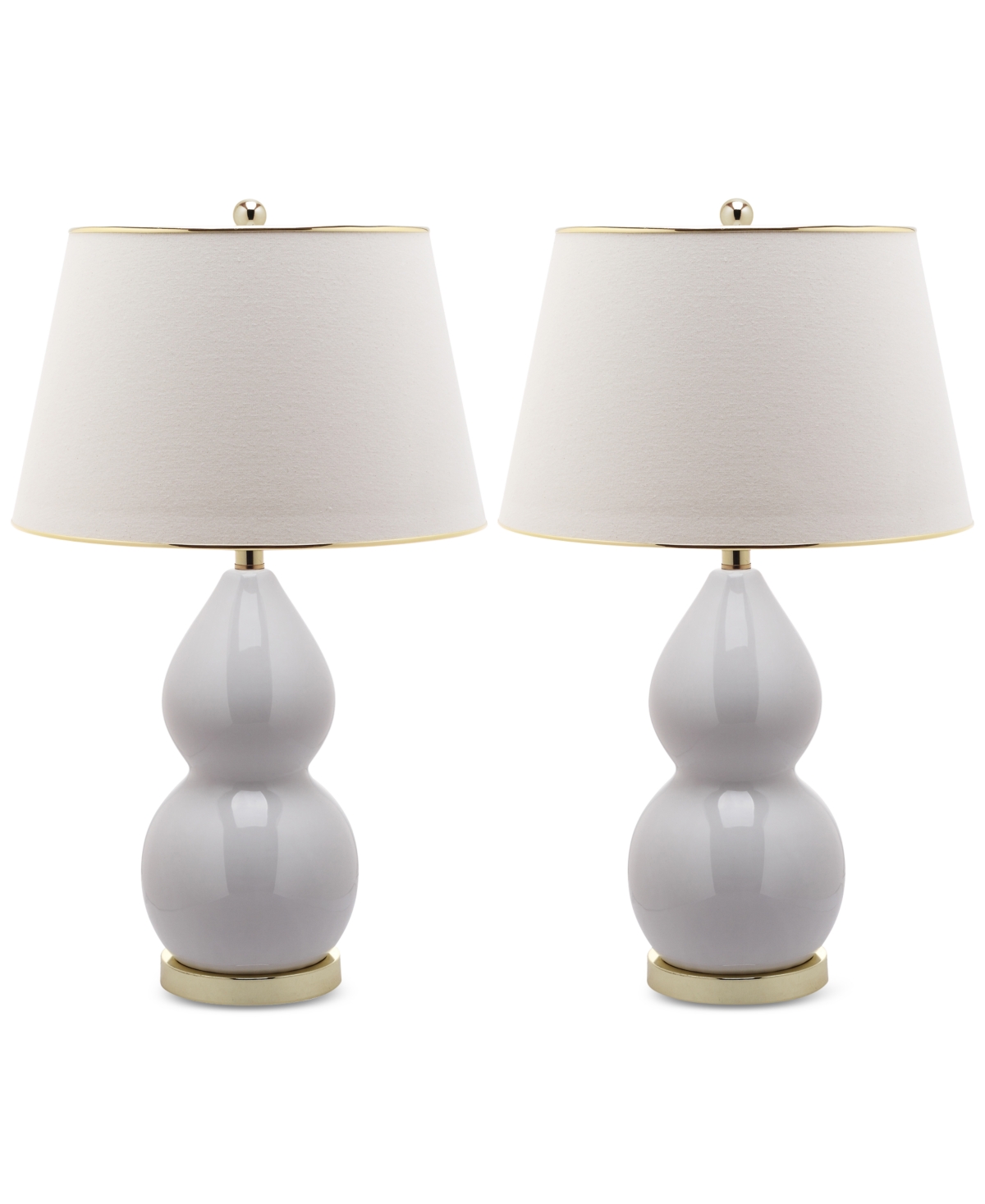 Safavieh Set of 2 Jill Double Gourd Ceramic Table Lamp