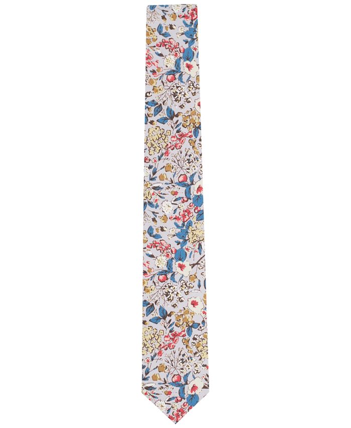 Bar III Men's Isabella Floral Skinny Tie, Created for Macy's Macy's