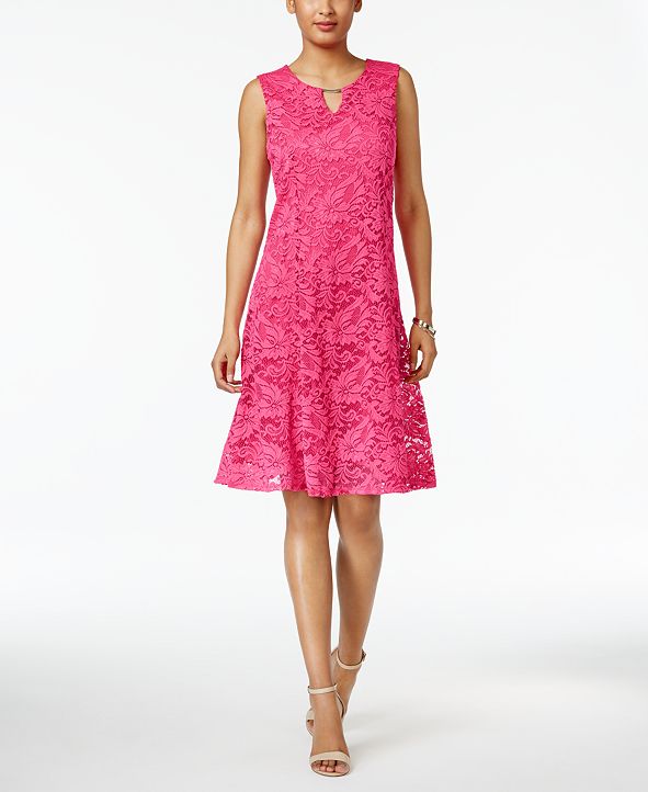 JM Collection Petite Lace A-Line Dress & Reviews - Dresses - Petites ...