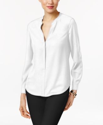 Anne Klein - V-Neck Blouse