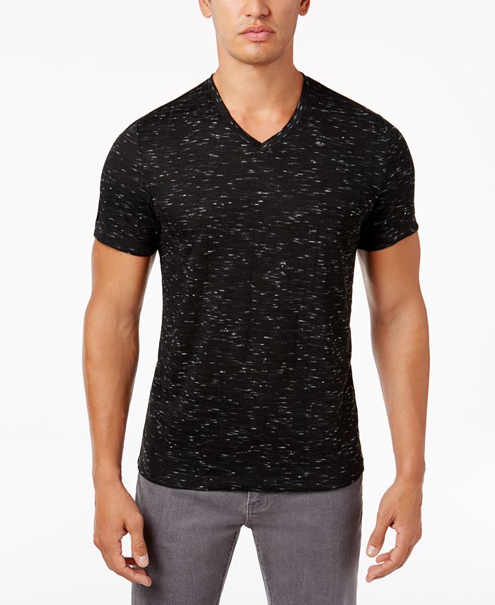 Alfani Men's V-Neck Heathered Performance T-Shirt, Created for Macy's ...