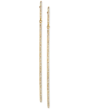 image of D-ro by Effy Diamond Long Linear Drop Earrings (1/3 ct. t.w.) in 14k Gold