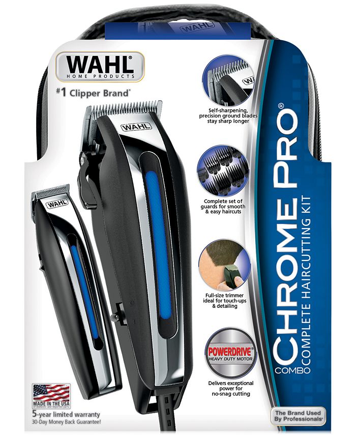 Wahl Chrome Pro Complete Haircutting Combo Kit Macy's
