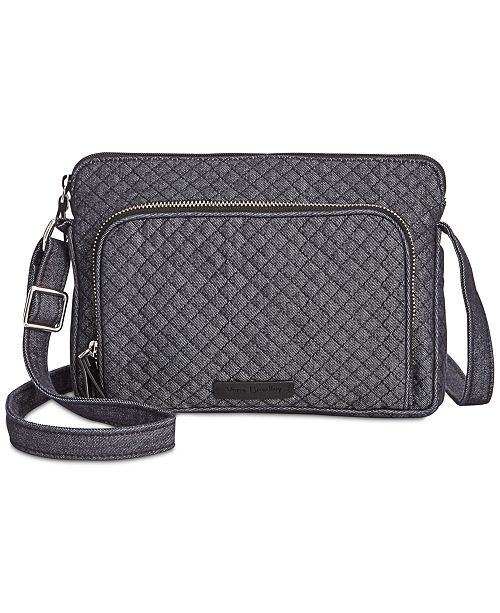 Vera Bradley Iconic RFID Denim Hipster Crossbody & Reviews Handbags