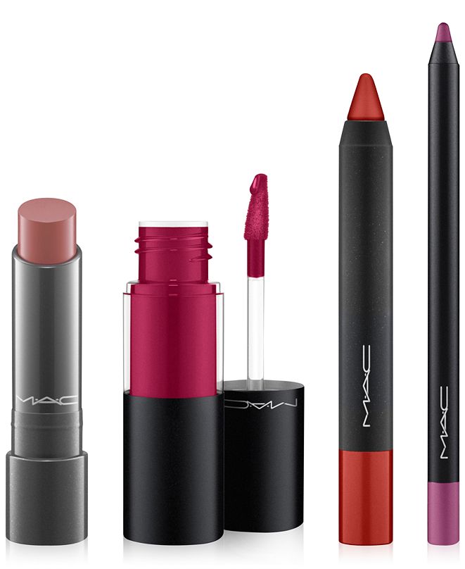 MAC 4-Pc. Lip Gift Set - Berry & Reviews - Makeup - Beauty - Macy&#39;s