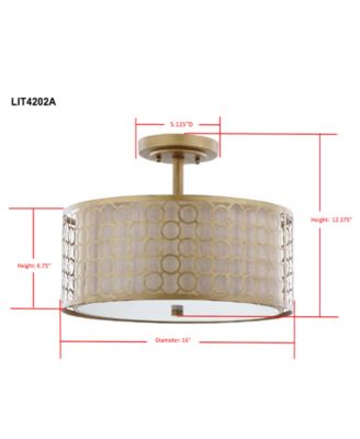 Giotta Gold-Tone Ceiling Lamp