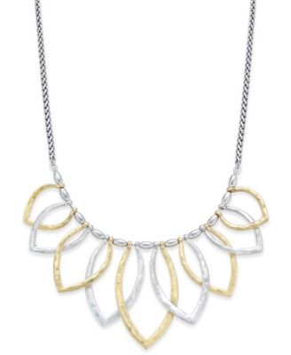 Lucky Brand - Two-Tone Petal Statement Necklace