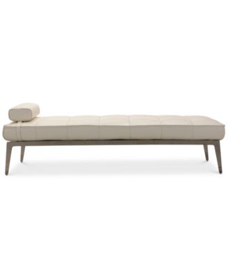 Myia Tufted Leather Daybed
