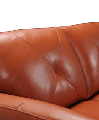 Myia 62&amp;quot; Leather Loveseat, Created for Macy&#39;s