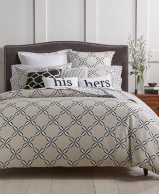 Charter Club Closeout Outlined Geo Comforter Sets Created For
