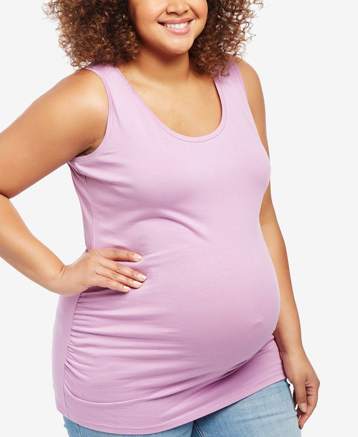 Motherhood Maternity Plus Size Ruched Tank Top Macy's
