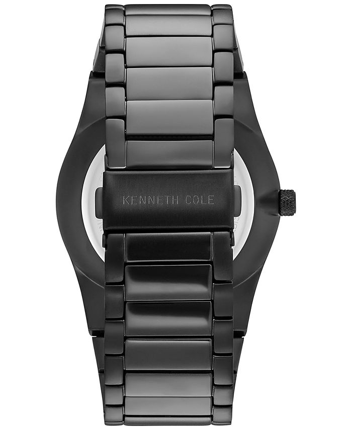 Kenneth Cole New York Men's Black Stainless Steel Bracelet Watch 42mm ...