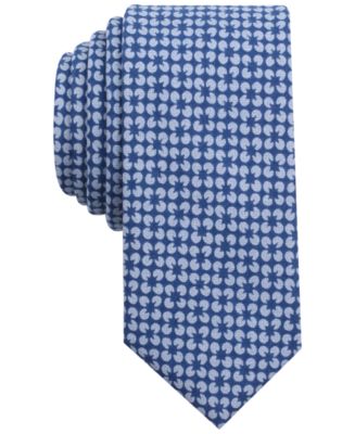 Bar III Men's Diamond Flower Mini Print Skinny Tie, Created for Macy's ...