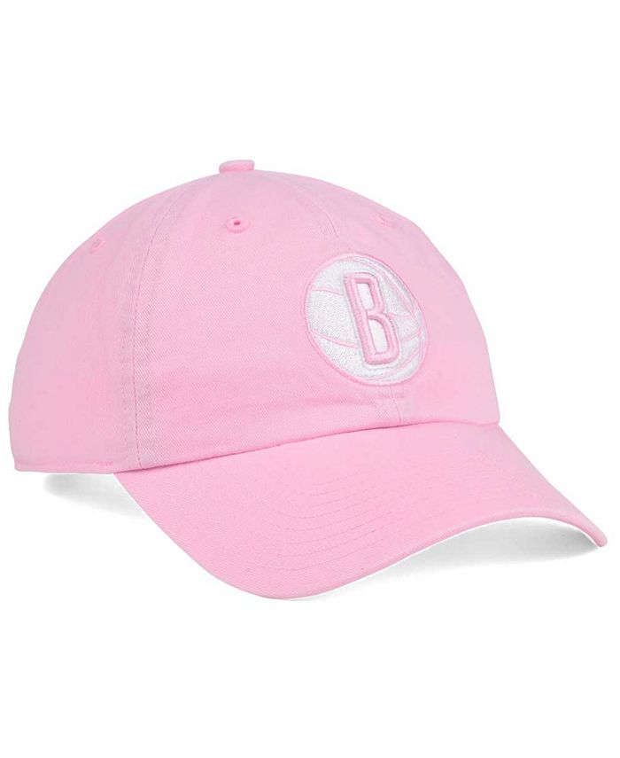 '47 Brand Women's Brooklyn Nets Petal Pink CLEAN UP Cap - Macy's