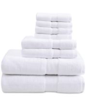 Sapphire Resort White Cotton Plush Bath Towel Set - 6 Piece (Spa
