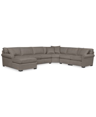 Furniture - Astra 5-Pc. Sectional Sofa with Chaise- Custom Colors, Only at Macy's