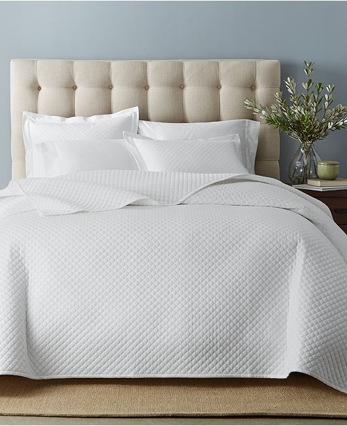 Charter Club Cotton 2 Pc Quilted Twin Coverlet Created For Macy S