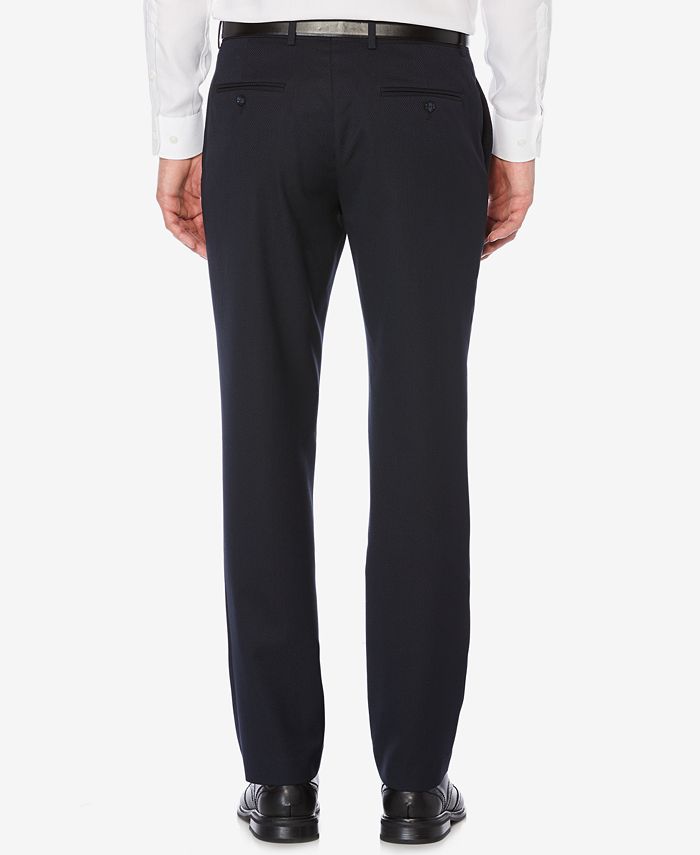 Perry Ellis Men's ClassicFit Textured FlatFront Pants Macy's