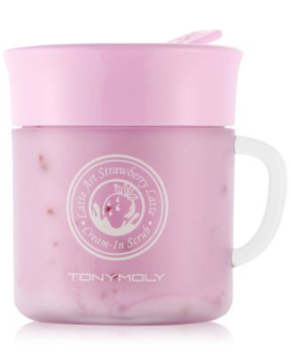 TONYMOLY - Latte Art Strawberry Latte Cream-In Scrub