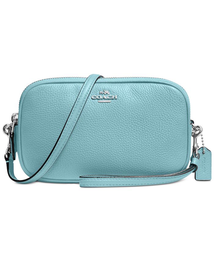 Coach crossbody clutch hotsell in pebble leather