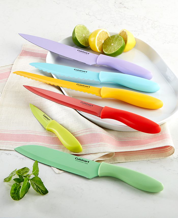 Cuisinart Ceramic-Coated 21-Piece Knife Set With Blade Guards, Multicolor