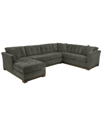 Furniture - Elliot Sectional Sofa, 3 Piece Chaise: Custom Colors