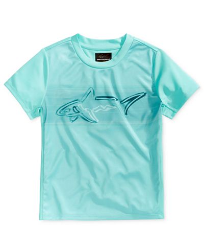 Greg Norman For Tasso Elba Kids Performance Watercolor Logo-Print T-Shirt, Only at Macy's