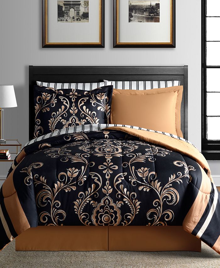 Fairfield Square Collection Sabrina Reversible 8Piece Queen Bedding
