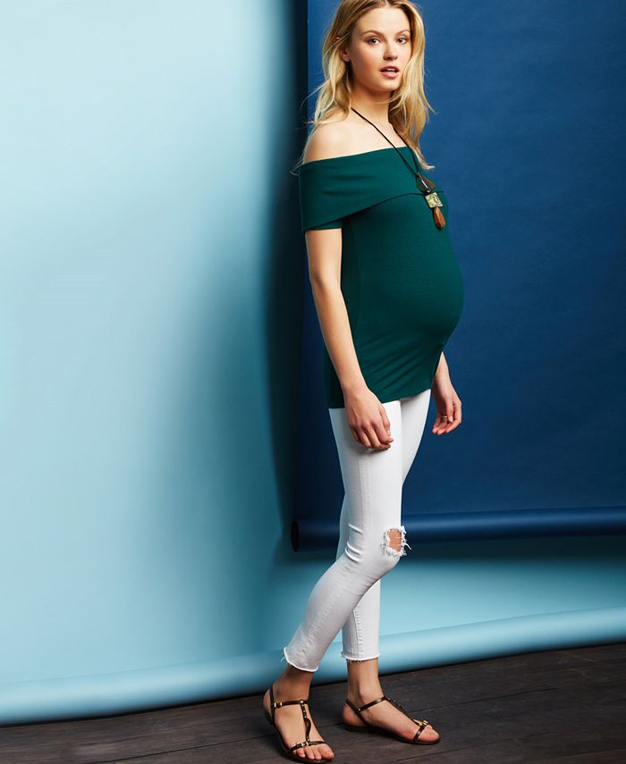 A Pea in the Pod Maternity OffTheShoulder Top Macy's