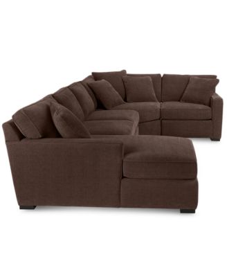 Radley 4-Pc. Fabric Chaise Sectional Sofa with Wedge Piece, Created for Macy's