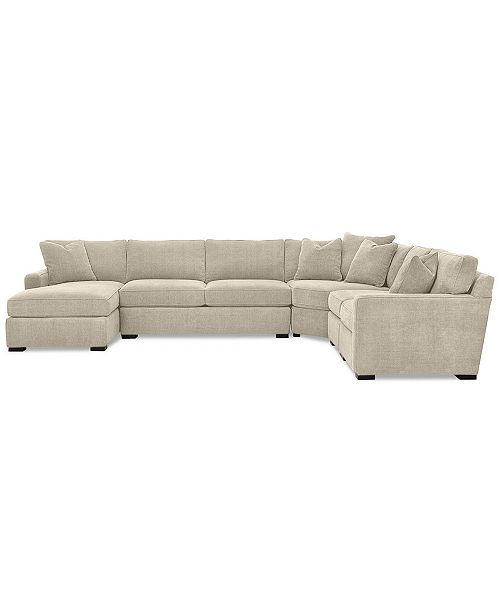 Furniture Radley 5 Piece Fabric Chaise Sectional Sofa Created For