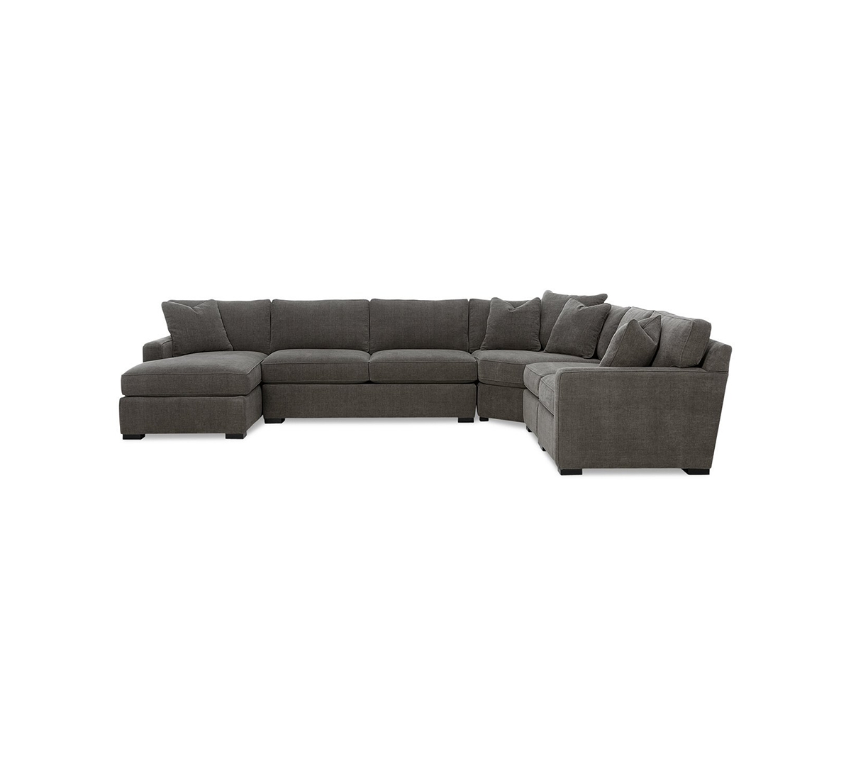 1101386 Radley 5-Piece Fabric Chaise Sectional Sofa, Creat sku 1101386