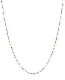 EFFY® Cultured Freshwater Pearl (3mm) Statement Necklace in 14k Gold, 14k White Gold or 14k Rose Gold
