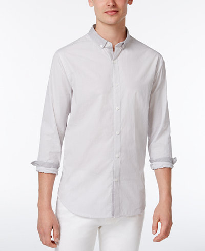 Armani Exchange Men's Stripe Jacquard Shirt