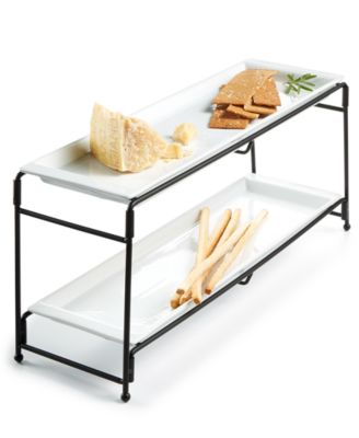 The Cellar - Whiteware Serveware Long 2-Tier Server