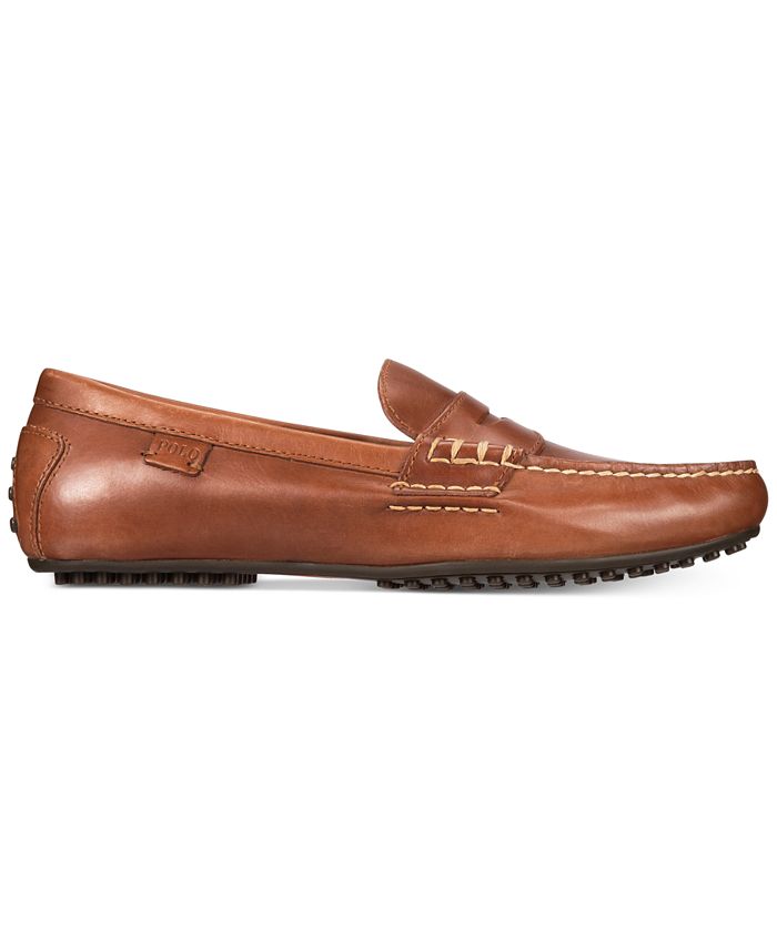 Polo Ralph Lauren Men's Wes Smooth Leather Driver - Macy's