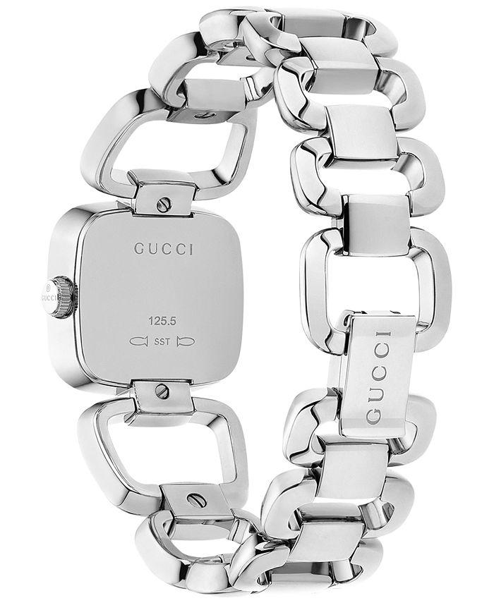 Gucci Women's Swiss GGucci Diamond Accent Stainless Steel Link