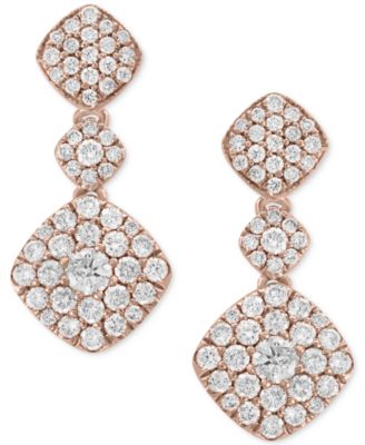 EFFY Collection - Diamond Drop Earrings (1-1/4 ct. t.w.) in 14k Rose Gold