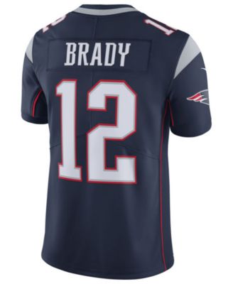 New England New England Patriots No12 Tom Brady White Men's Nike Team Logo USA Flag Vapor Untouchable Limited NFL Jersey