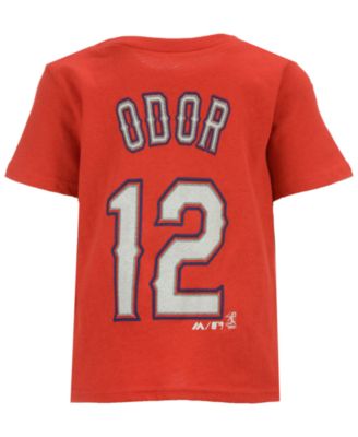 Women's Nike Rougned Odor Royal Texas Rangers Name & Number T-Shirt