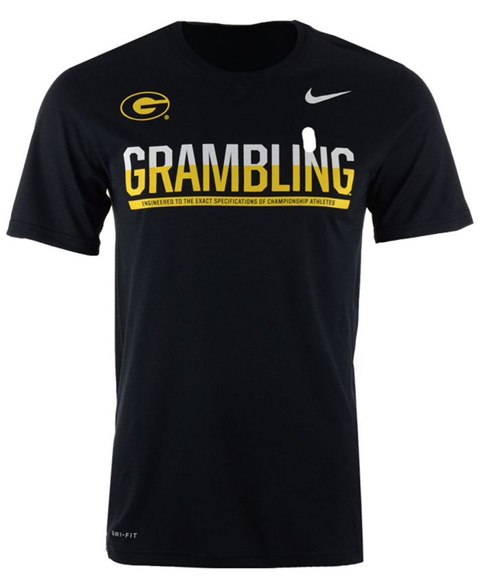 Nike Men's Grambling Tigers Legend Staff Sideline T-Shirt - Macy's