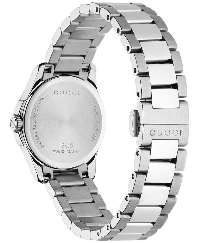 Gucci Women's Swiss GTimeless Stainless Steel Bracelet Watch 27mm