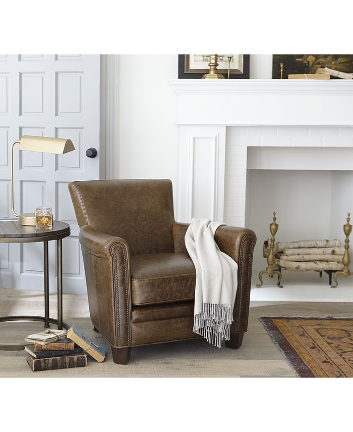 Furniture CLOSEOUT! Norwell Leather Chair Macy's