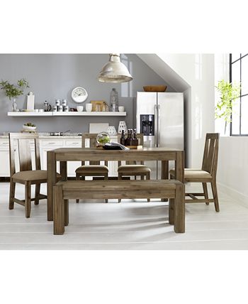 Furniture - Canyon Small Dining Set, 3-Pc. Set (Dining Table & 2 Benches), Only at Macy's