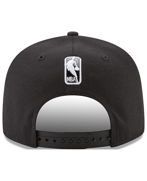 New Era Brooklyn Nets Patent Blackout 9FIFTY Snapback Cap & Reviews