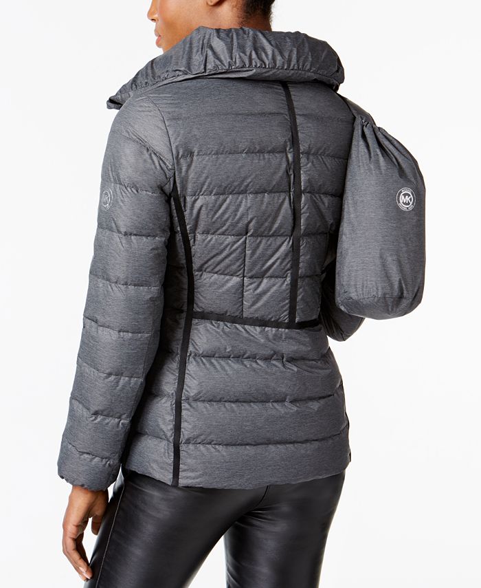 Michael Kors Packable Contrast-Trim Down Coat & Reviews - Coats & Jackets -  Women - Macy's