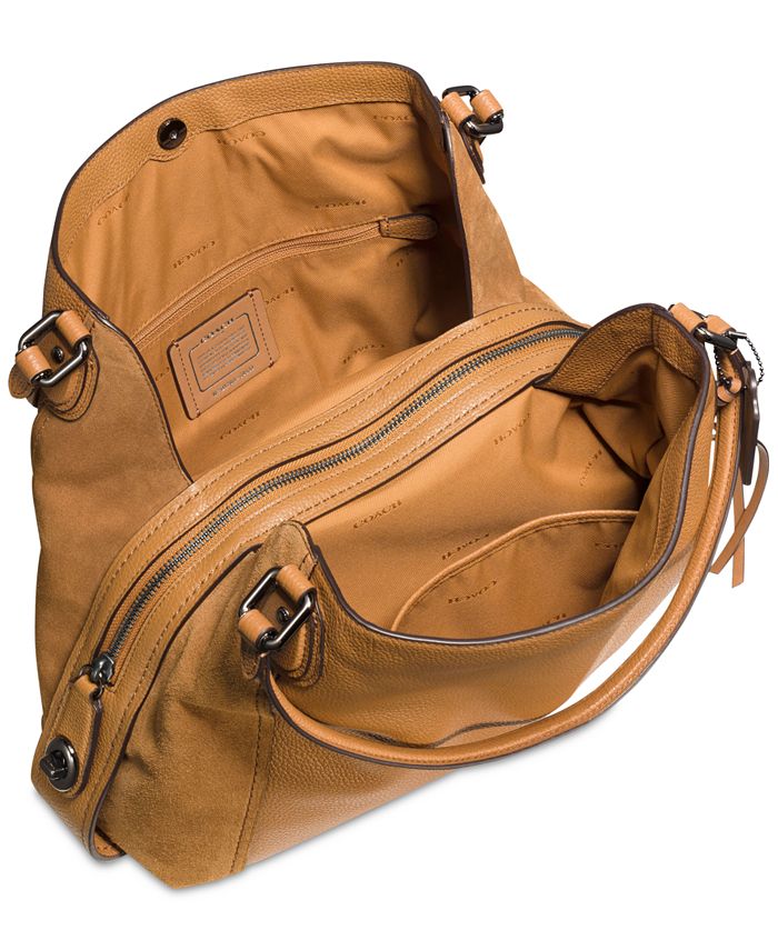 COACH Edie Shoulder Bag 31 in Mixed Leathers Macy's