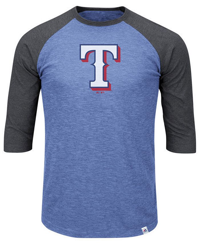 Majestic Men's Big & Tall Texas Rangers Grueling Raglan T-Shirt - Macy's