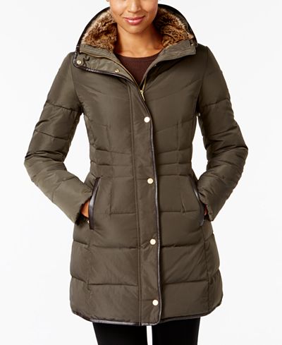 Cole Haan Signature Faux-Fur-Lined Puffer Coat - Coats 
